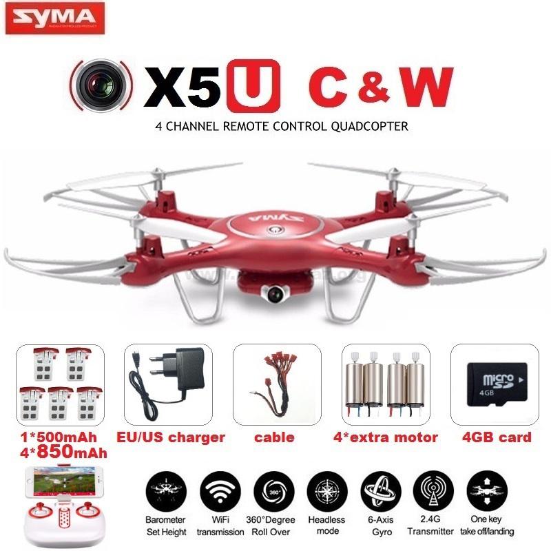 SYMA X5UW X5UC FPV RC Drone With 720P WiFi 2MP HD Camera 2 4G 4CH