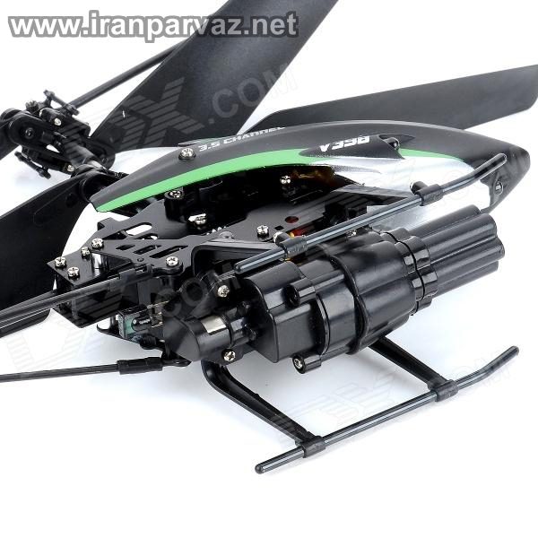 هلیکوپتر کنترلی ۳٫۵ کانال تیرانداز WLToys V398 , سایز مینی