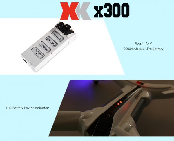 کوادکوپتر XKX300 دوربین دار هوشمند با ارسال تصویر روی موبایل