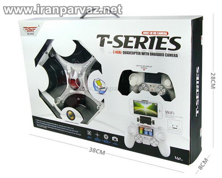 SJ T40CW drone in gift box - کوادکوپتر دوربین دار T40 با ارسال تصویر روی موبایل