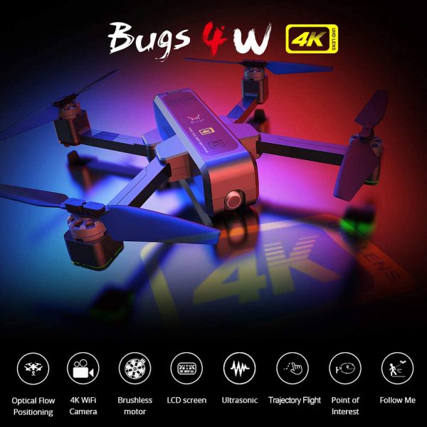 کوادکوپتر Bugs 4W MJX | کوادکوپتر دوربین دار با کیفیت ۴K